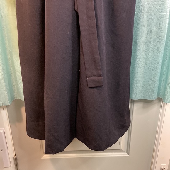 Vintage 80’s deep navy blue Christian Dior trench coat Size medium shoulder pads - Picture 3 of 9